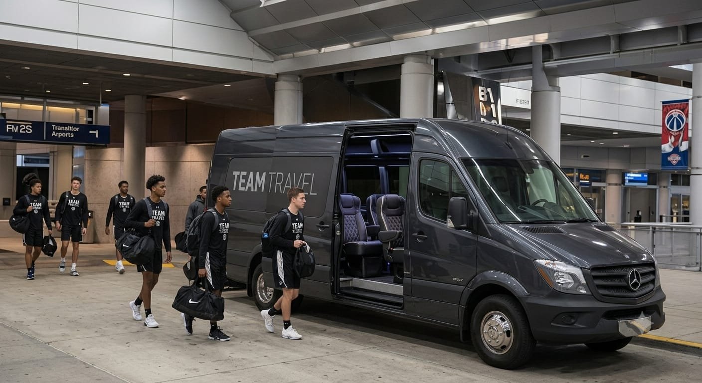 Sports Team Travel charter bus service