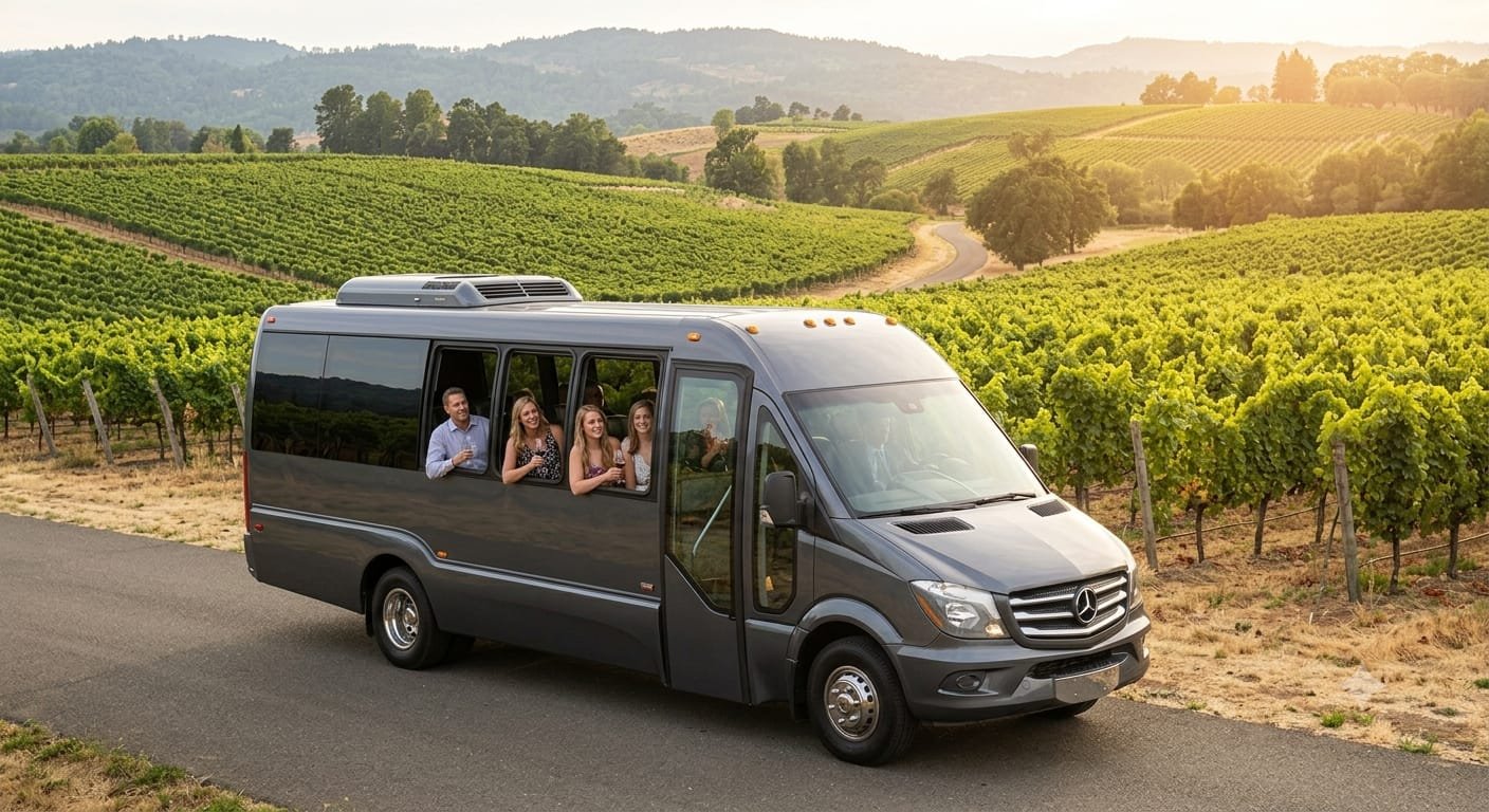 Winery Tours charter bus service